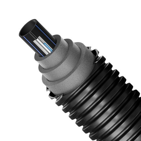 Теплотрасса UPONOR (USYSTEMS) Supra Plus 63x5,8/140 с греющим кабелем 10 Вт/м