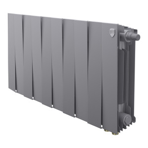 Радиатор биметаллический Royal Thermo PianoForte 300 Серебристый (Silver Satin) VR80 - 10 секц.