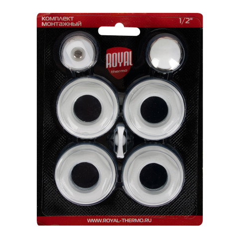 Набор присоединительный Royal Thermo 1/2" white (белый)