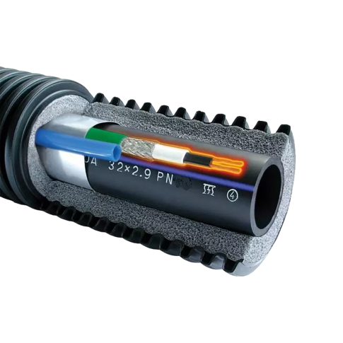 Теплотрасса UPONOR (USYSTEMS) Supra Plus 110x10,0/200 с греющим кабелем 10 Вт/м