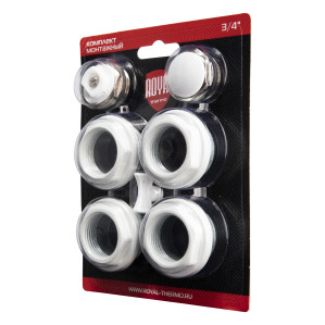 Набор присоединительный Royal Thermo 3/4" white (белый)