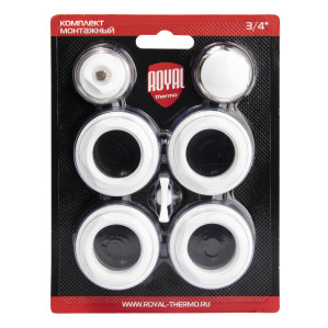 Набор присоединительный Royal Thermo 3/4" white (белый)