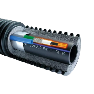 Теплотрасса UPONOR (USYSTEMS) Supra Plus 32x2,9/140 с двумя кабелями 2x10Вт/м