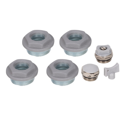 Набор присоединительный Royal Thermo 1/2" Silver Satin (серебристый)