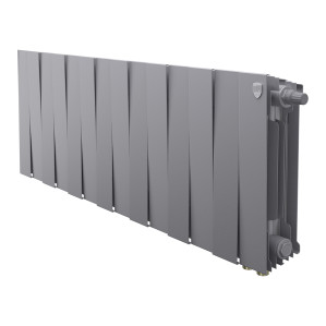 Радиатор биметаллический Royal Thermo PianoForte 300 Серебристый (Silver Satin) VR80 - 14 секц.