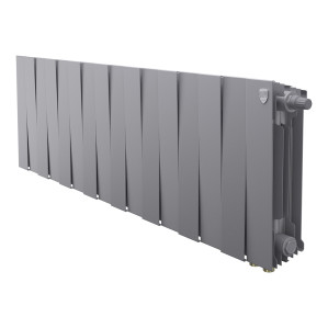 Радиатор биметаллический Royal Thermo PianoForte 300 Серебристый (Silver Satin) VR80 - 16 секц.