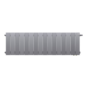 Радиатор биметаллический Royal Thermo PianoForte 300 Серебристый (Silver Satin) VR80 - 16 секц.