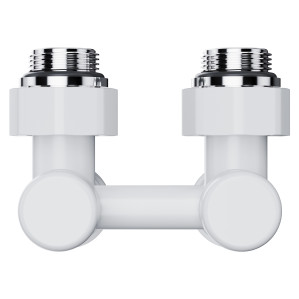 Узел нижнего подключения Royal Thermo Design угловой 1/2"х3/4" EK (белый)