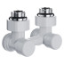 Узел нижнего подключения Royal Thermo Design угловой 1/2"х3/4" EK (белый)