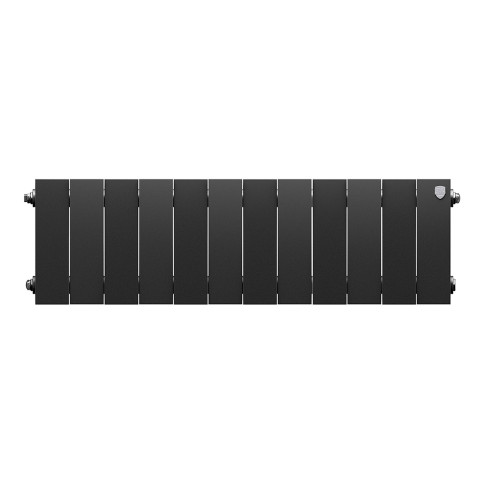 Радиатор биметаллический Royal Thermo PianoForte 200 Чёрный (Noir Sable) - 12 секц.