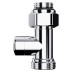 Узел нижнего подключения Royal Thermo Design прямой 1/2"х3/4"EK (хром)