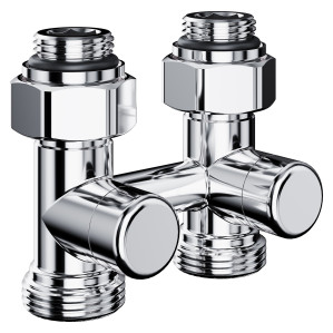 Узел нижнего подключения Royal Thermo Design прямой 1/2"х3/4"EK (хром)