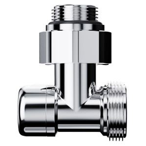 Узел нижнего подключения Royal Thermo Design угловой 1/2"х3/4" EK (хром)