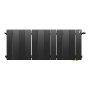 Радиатор биметаллический Royal Thermo PianoForte 300 Чёрный (Noir Sable) VR80 - 12 секц.