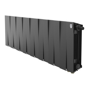 Радиатор биметаллический Royal Thermo PianoForte 300 Чёрный (Noir Sable) VR80 - 16 секц.