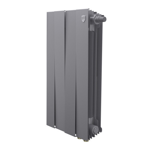 Радиатор биметаллический Royal Thermo PianoForte 500 Серебристый (Silver Satin) VR80 - 4 секц.