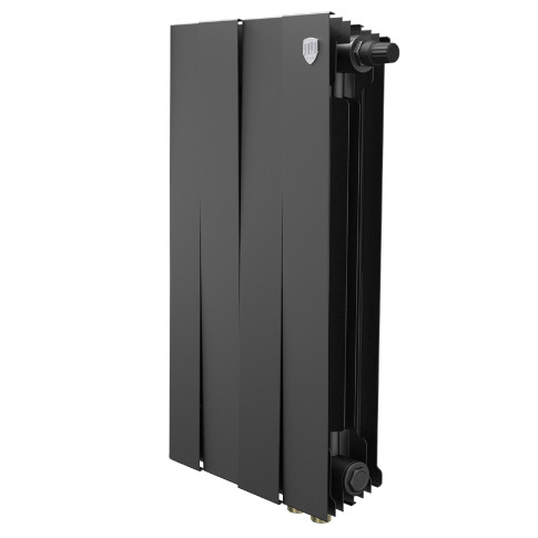 Радиатор биметаллический Royal Thermo PianoForte 500 Чёрный (Noir Sable) VR80 - 4 секц.