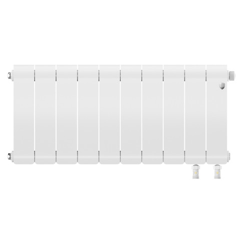 Радиатор биметаллический Royal Thermo Infinity 300 Bianco Traffico VR80 - 10 секц.