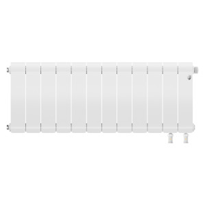 Радиатор биметаллический Royal Thermo Infinity 300 Bianco Traffico VR80 - 12 секц.
