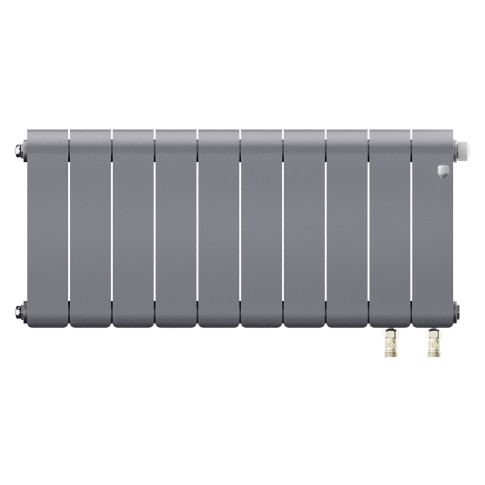 Радиатор биметаллический Royal Thermo Infinity 300 Silver Satin VR80 - 10 секц.