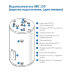 BAXI UBC 150 л. (верхнее подключение) бойлер косвенного нагрева с одним теплообменником и ТЭНом на 3 кВт