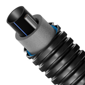 Теплотрасса USYSTEMS Supra Plus Light 32x3,0/75, бухта 20 м., с греющим кабелем 10 Вт/м