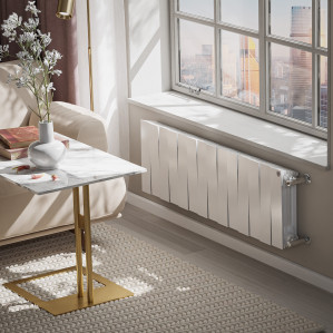 Радиатор биметаллический Royal Thermo PianoForte 300 Белый (Bianco Traffico) - 14 секц.