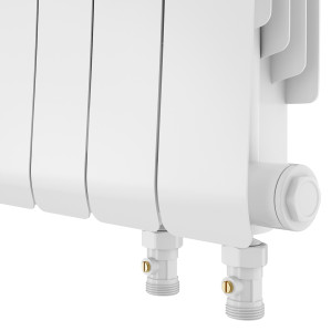 Радиатор биметаллический Royal Thermo Infinity 500 Bianco Traffico VR80 - 12 секц.