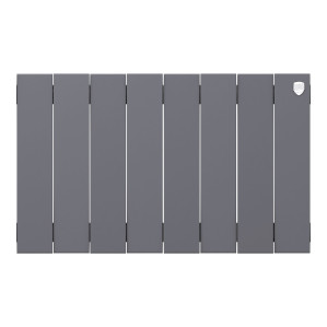 Радиатор биметаллический Royal Thermo PianoForte 300 Серебристый (Silver Satin) - 8 секц.