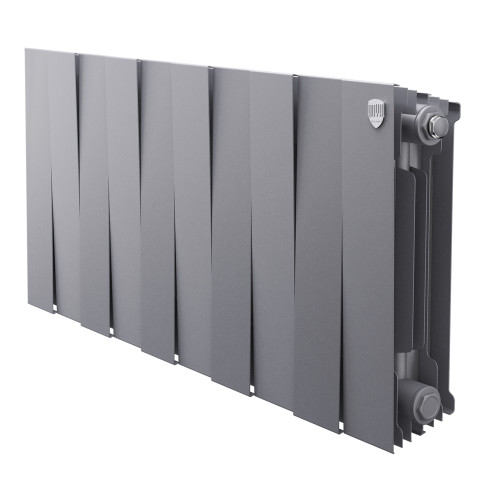 Радиатор биметаллический Royal Thermo PianoForte 300 Серебристый (Silver Satin) - 10 секц.