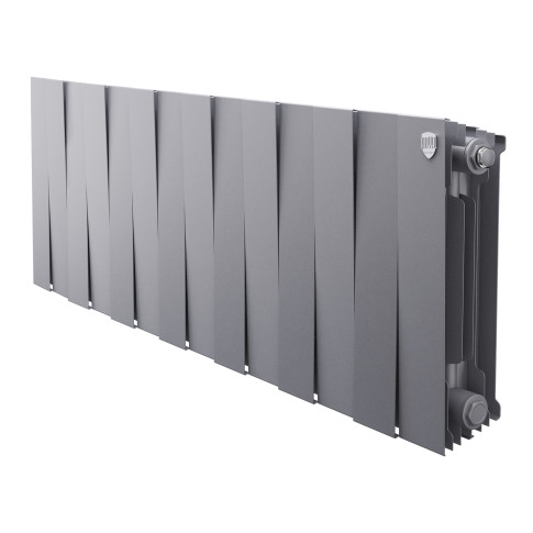 Радиатор биметаллический Royal Thermo PianoForte 300 Серебристый (Silver Satin) - 14 секц.