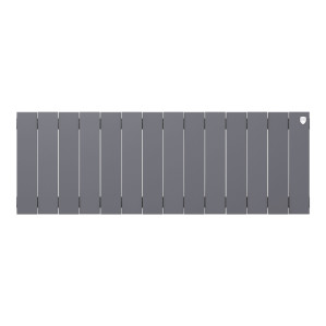 Радиатор биметаллический Royal Thermo PianoForte 300 Серебристый (Silver Satin) - 14 секц.