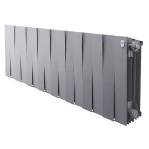 Радиатор биметаллический Royal Thermo PianoForte 300 Серебристый (Silver Satin) - 16 секц.
