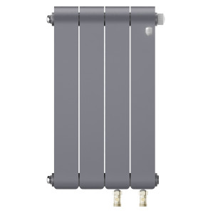 Радиатор биметаллический Royal Thermo Infinity 500 Silver Satin VR80 - 4 секц.