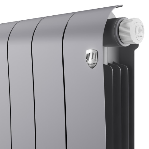 Радиатор биметаллический Royal Thermo Infinity 500 Silver Satin VR80 - 4 секц.