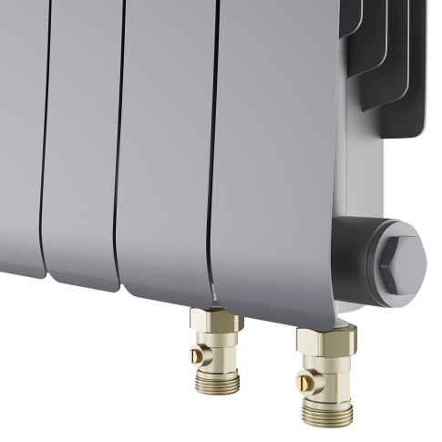 Радиатор биметаллический Royal Thermo Infinity 500 Silver Satin VR80 - 4 секц.