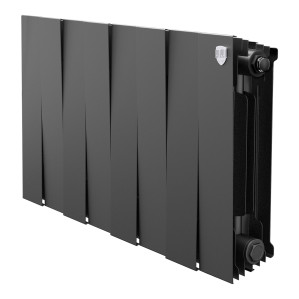 Радиатор биметаллический Royal Thermo PianoForte 300 Чёрный (Noir Sable) - 8 секц.