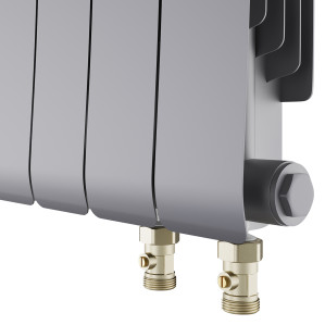 Радиатор биметаллический Royal Thermo Infinity 500 Silver Satin VR80 - 6 секц.