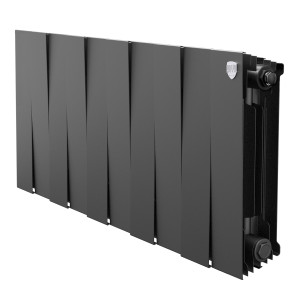 Радиатор биметаллический Royal Thermo PianoForte 300 Чёрный (Noir Sable) - 10 секц.