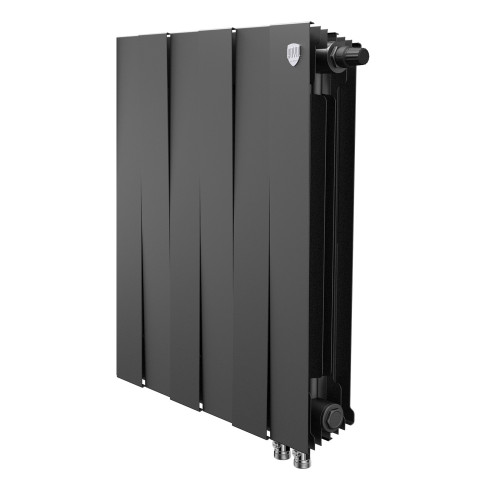 Радиатор биметаллический Royal Thermo PianoForte 500 Чёрный (Noir Sable) VR80 - 6 секц.