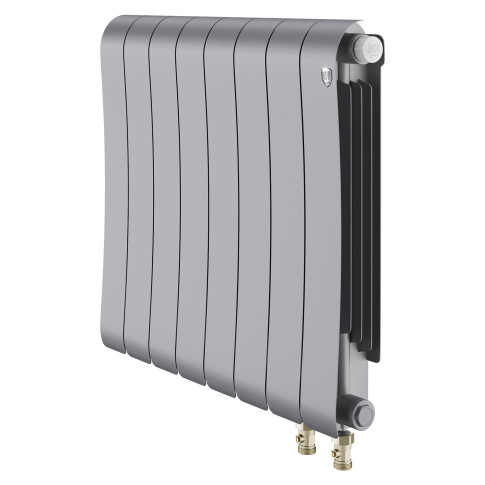 Радиатор биметаллический Royal Thermo Infinity 500 Silver Satin VR80 - 8 секц.