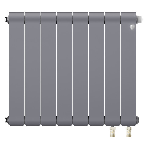 Радиатор биметаллический Royal Thermo Infinity 500 Silver Satin VR80 - 8 секц.