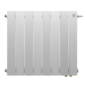 Радиатор биметаллический Royal Thermo PianoForte 500 Белый (Bianco Traffico) VR80 - 8 секц.