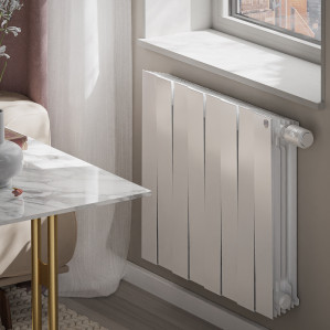 Радиатор биметаллический Royal Thermo PianoForte 500 Белый (Bianco Traffico) VR80 - 8 секц.