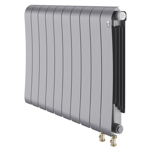 Радиатор биметаллический Royal Thermo Infinity 500 Silver Satin VR80 - 10 секц.