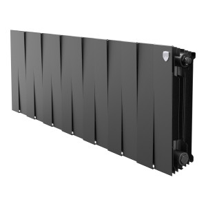 Радиатор биметаллический Royal Thermo PianoForte 300 Чёрный (Noir Sable) - 14 секц.