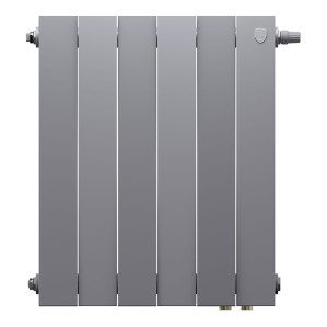 Радиатор биметаллический Royal Thermo PianoForte 500 Серебристый (Silver Satin) VR80 - 6 секц.