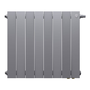 Радиатор биметаллический Royal Thermo PianoForte 500 Серебристый (Silver Satin) VR80 - 8 секц.