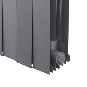 Радиатор биметаллический Royal Thermo PianoForte 500 Серебристый (Silver Satin) VR80 - 8 секц.