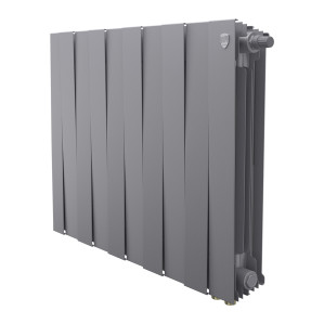 Радиатор биметаллический Royal Thermo PianoForte 500 Серебристый (Silver Satin) VR80 - 10 секц.
